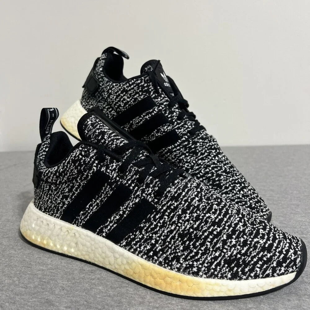 Adidas NMD R2‎ Oreo Running Shoes Mens Size 12 Sneakers B22631
